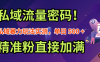 私域流量密码！私域暴力玩法实测，单日 500 + 精准粉直接加满